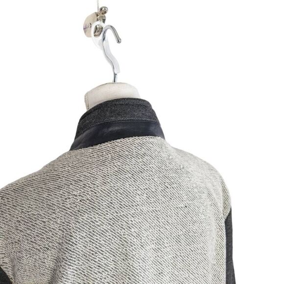 ParkHurst coat womens medium gray button down oversized business career academia - Picture 3 of 13